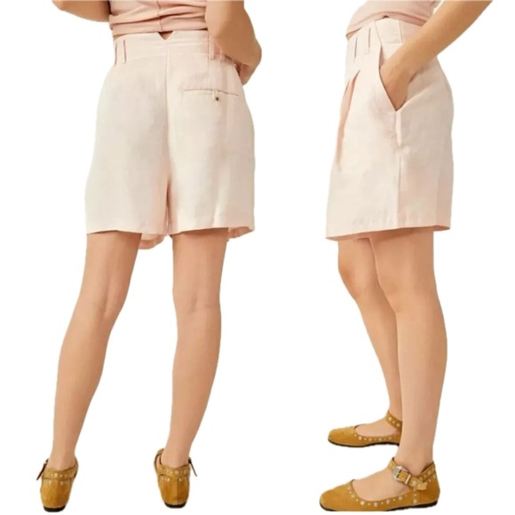 Free People | Calla Linen Trouser Shorts NWT - Picture 3 of 6